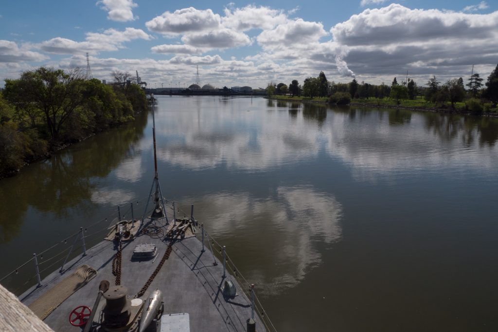 A waterfront view from a ship in Stockton. Photo by Mark Tovar.